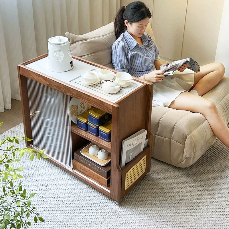 [Pre-order] LEMAS Solid Wood Movable Tea Sideboard/ Coffee Table – Half ...