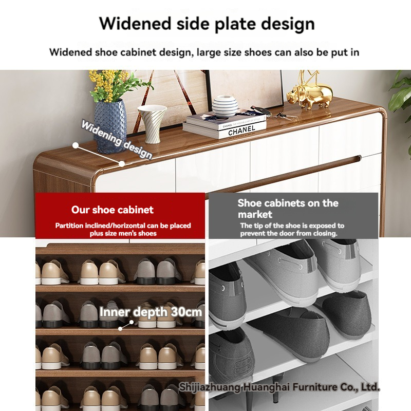 [Pre-order] Nordic White Shoe and Console Cabinet – with Drawers and ...