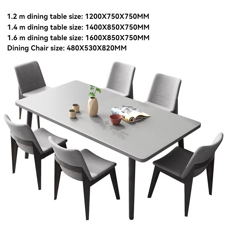 Pre order 】 Wood Moon Nordic Long Dining Table Modern Simple Solid Wood ...