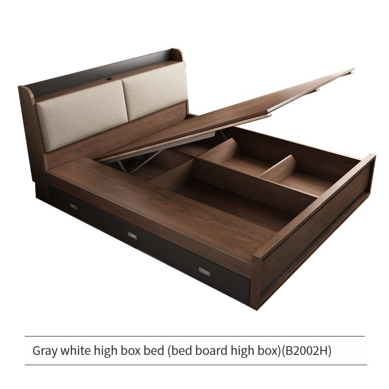 【Pre-Order】Air pressure high box storage bed modern minimalist small ...