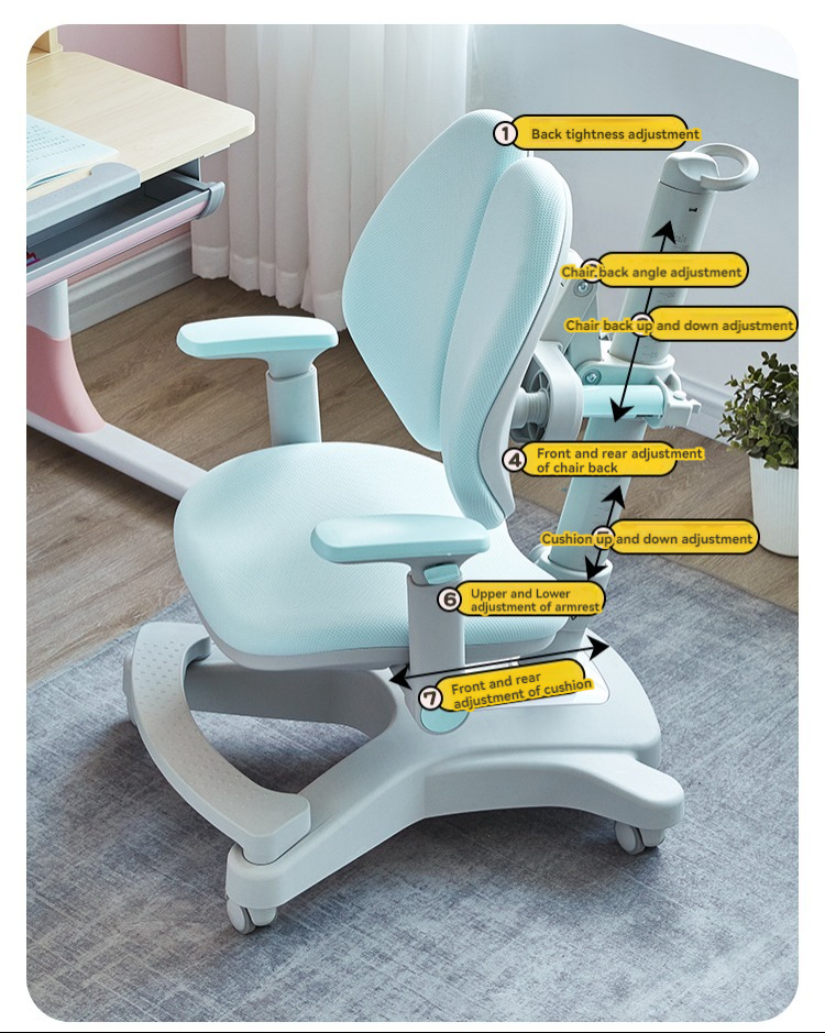 [Local Stock] Children’s Blue Set Wooden Angle Adjustable Lift Study ...