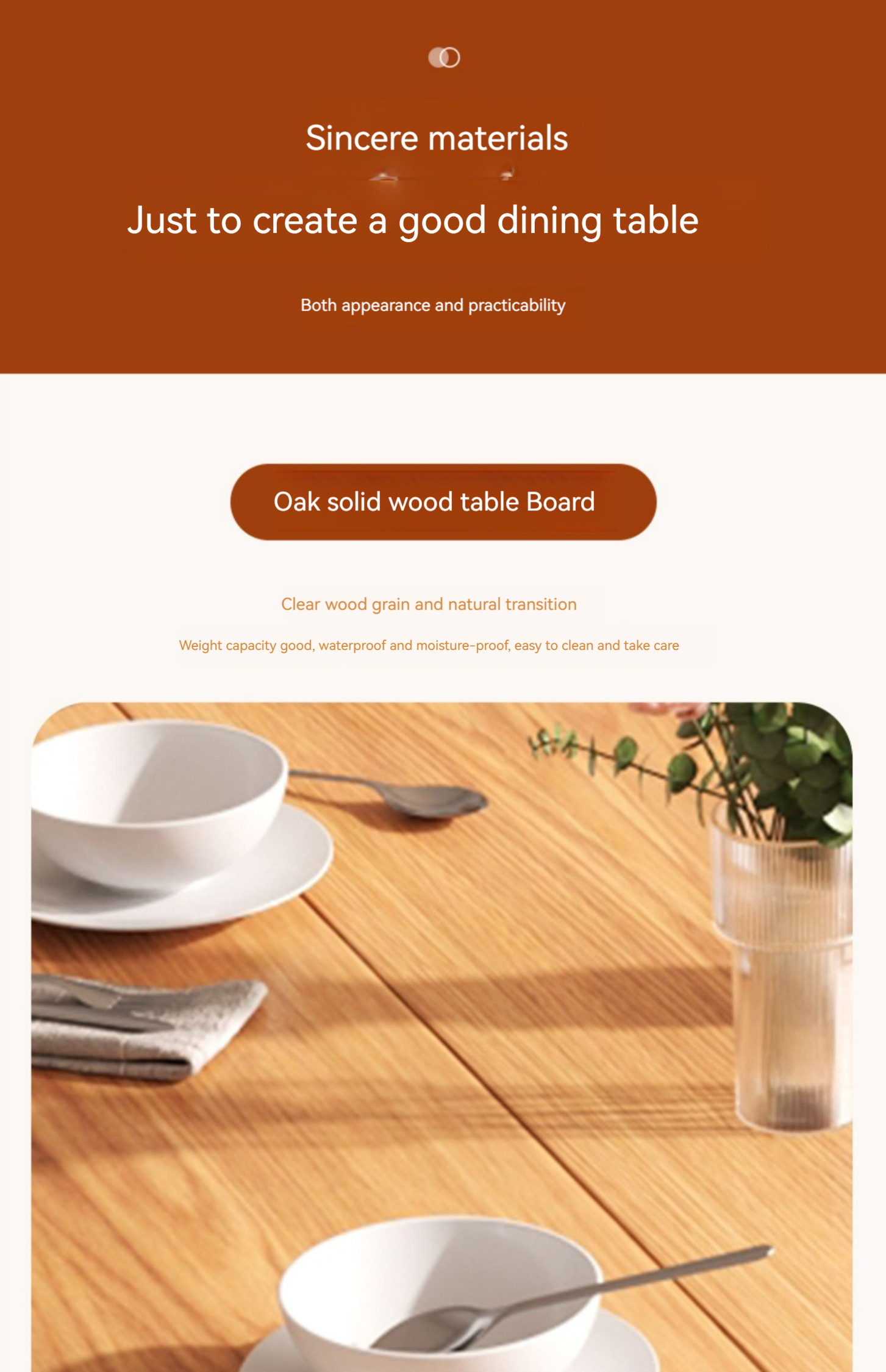Energy-added Nordic solid wood telescopic folding round dining table ...