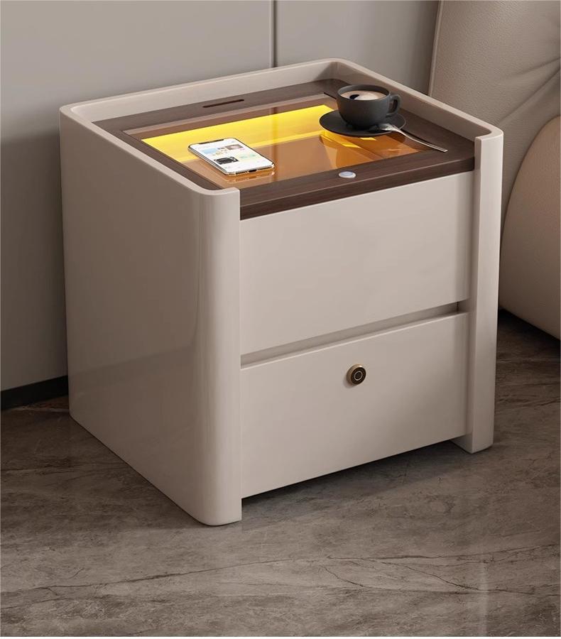[Pre-order] Muyue Smart Bedside Table Fingerprint Lock Bedroom Bedside ...